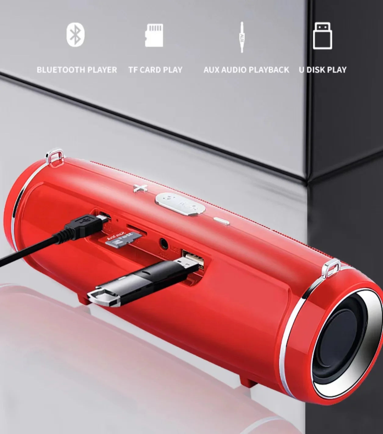 IPX7 Portable Wireless Bluetooth Speaker